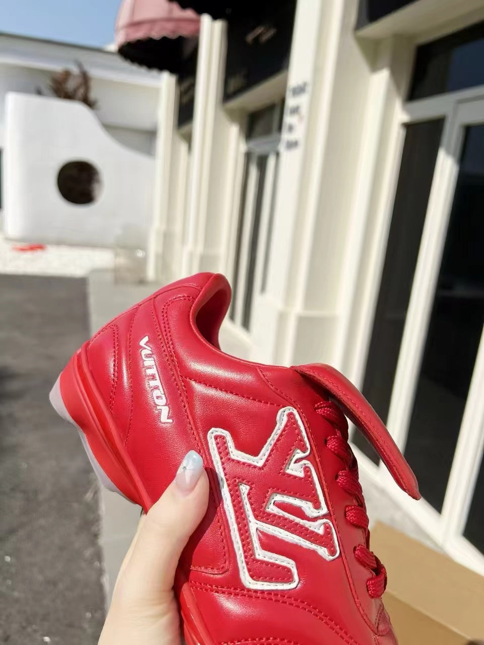 LV Soccer Sneaker Red