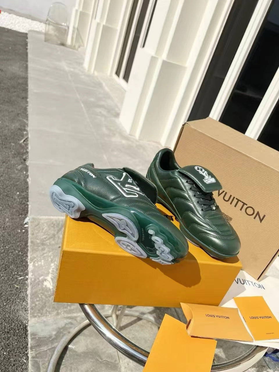 LV Soccer Sneaker Green