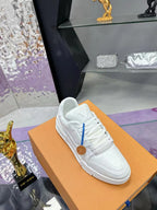LV Trainers #54 Distressed Sneaker White
