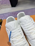 LV Trainers #54 Distressed Sneaker White