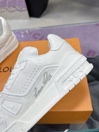 LV Trainers #54 Distressed Sneaker White