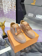 LV Trainers #54 Distressed Sneaker Cognac