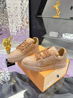 LV Trainers #54 Distressed Sneaker Cognac