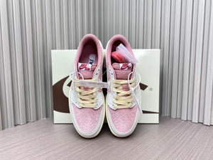 AJ1 Low Travis Scott Shy Pink