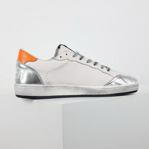 Golden Goose Ball-Star Brown Star Orange Heel Tab