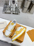 LV Trainers #54 Monogram Denim Yellow