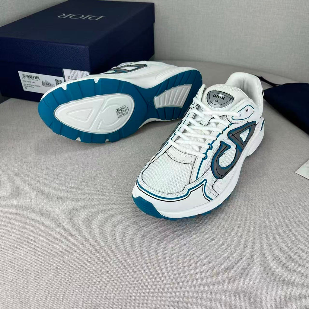 B30 White and Light Blue Mesh