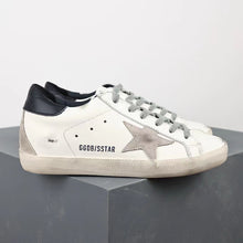 Load image into Gallery viewer, Golden Goose Super-Star Suede Star Black Matte Heel Tab
