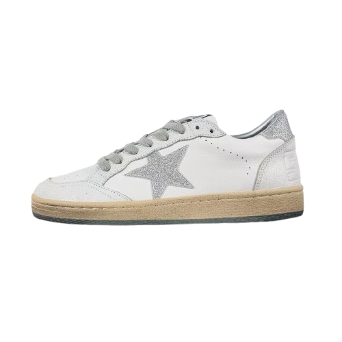 Golden Goose Ball-Star Glitter Star Glitter Heel Tab