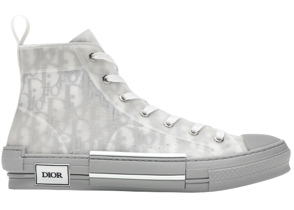 B23 High Top Logo Oblique Grey Monogram