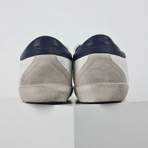 Golden Goose Ball-Star Suede Star Blue Heel Tab