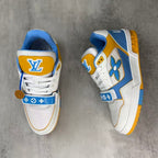 LV Trainers Velcro Blue Yellow