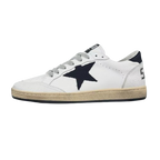 Golden Goose Ball-Star Black Star Black Heel Tab White