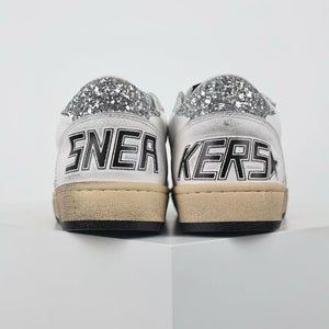 Golden Goose Ball-Star Glitter Star Glitter Heel Tab