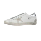 Golden Goose Super-Star Suede Star Silver Heel Tab