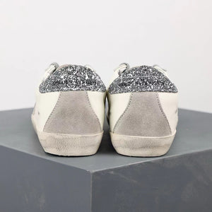 Golden Goose Super-Star Suede Star Glitter Heel Tab