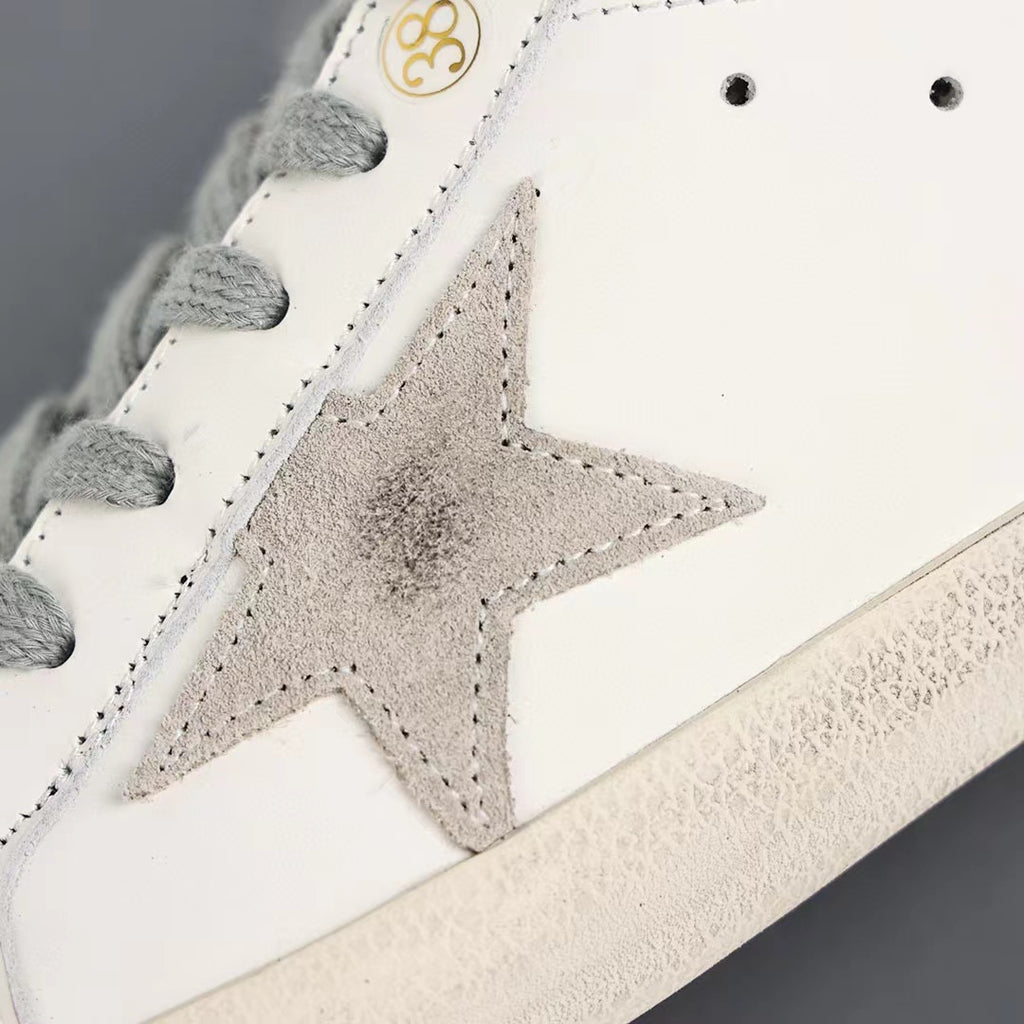 Golden Goose Super-Star Suede Star Black Matte Heel Tab