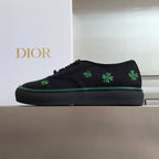 Saltwind Sneaker Clover on Black Cotton