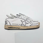 Golden Goose Ball-Star White Grafitti Star White Heel Tab #BEYONDESIRE