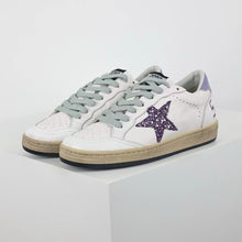 Load image into Gallery viewer, Golden Goose Ball-Star Glitter Star Purple Heel Tab
