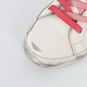 Golden Goose Ball-Star Glitter Star Silver Heel Tab