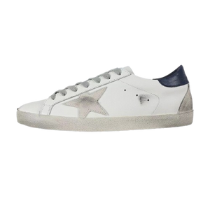 Golden Goose Ball-Star Suede Star Blue Heel Tab