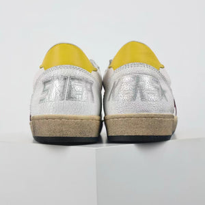 Golden Goose Ball-Star Red Star Yellow Heel Tab