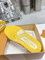 LV Trainers #54 Monogram Denim Yellow