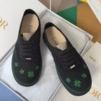 Saltwind Sneaker Clover on Black Cotton