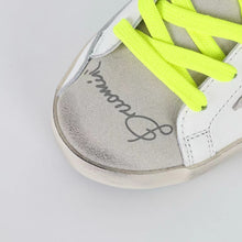 Load image into Gallery viewer, Golden Goose Super-Star Graffiti Suede Silver Star Black Heel Tab
