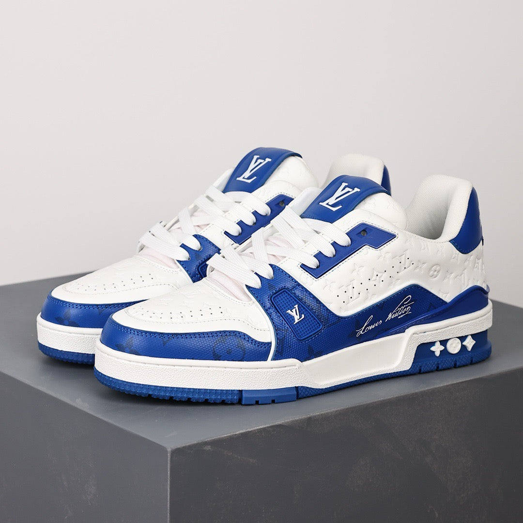 LV Trainers #54 Monogram Denim Blue