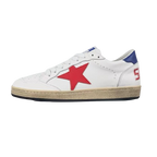 Golden Goose Ball-Star Red Star Blue Heel Tab