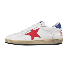 Golden Goose Ball-Star Red Star Blue Heel Tab