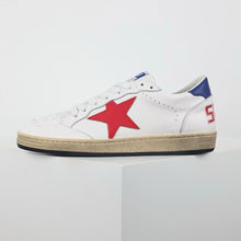 Load image into Gallery viewer, Golden Goose Ball-Star Red Star Blue Heel Tab
