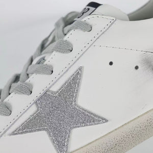 Golden Goose Ball-Star Glitter Star Glitter Heel Tab