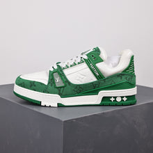 Load image into Gallery viewer, LV Trainers Monogram Denim Green
