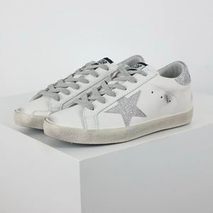 Golden Goose Ball-Star Glitter Star Glitter Heel Tab