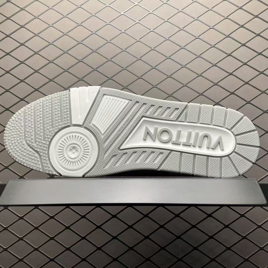 LV Trainers Velcro Denim Grey