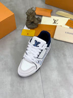 LV Trainers Blue | White