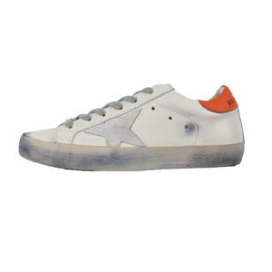 Golden Goose Ball-Star Suede Star Orange Heel Tab