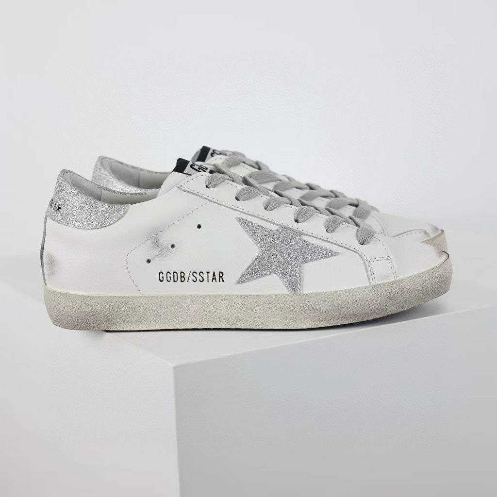 Golden Goose Ball-Star Glitter Star Glitter Heel Tab