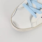 Golden Goose Super-Star Glitter Purple Star Yellow Heel Tab