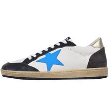 Load image into Gallery viewer, Golden Goose Ball-Star Blue Leather Star Gold Heel Tab Black
