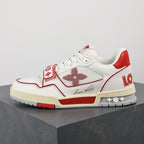 LV Trainers Velcro Strap Mesh Red