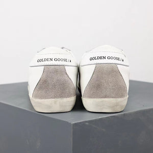 Golden Goose Super-Star Suede Star White Heel Tab