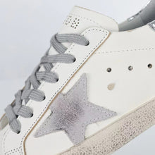 Load image into Gallery viewer, Golden Goose Super-Star Suede Star Silver Heel Tab
