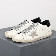 Load image into Gallery viewer, Golden Goose Super-Star Suede Star Black Glossy Heel Tab
