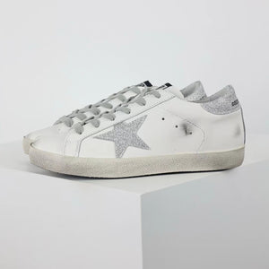 Golden Goose Ball-Star Glitter Star Glitter Heel Tab