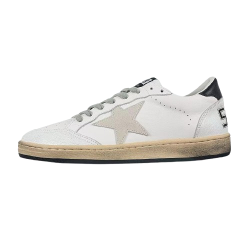 Golden Goose Ball-Star Suede Star Black Heel Tab