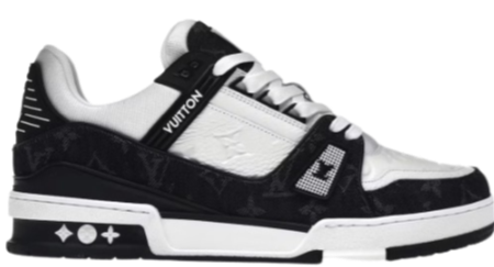 LV Trainers Monogram Denim Black